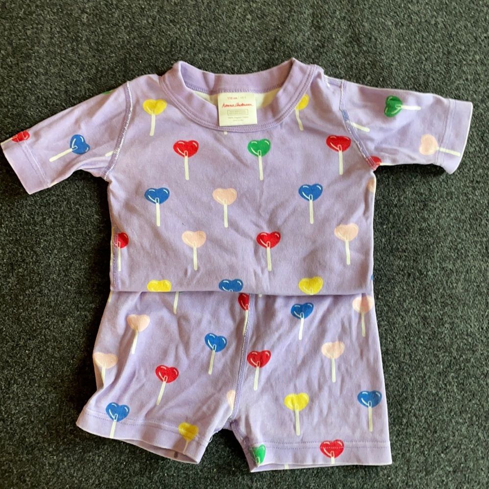 Hanna Andersson short john pajamas girls 5
